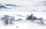 新款 高端中式山水 TIf分层