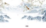 高档 新款中式山水 tif分层