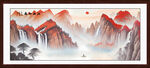 旭日东升国画山水画