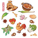 火锅食材元素