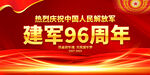 建军96周年展板背景