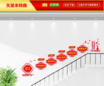 清廉学校楼梯文化墙