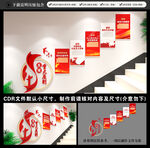 五项重大原则楼梯文化墙