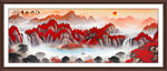 国画聚宝盆山水画