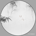 竹影装饰画
