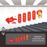 民兵楼梯楼道文化墙