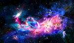 紫色星空