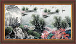 中国画山水 
