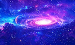 美丽唯美梦幻星空星球