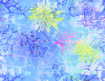 扎染花 