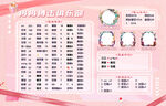 粉色冠名榜海报
