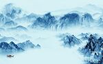 简约 高端客厅山水 Tif分层