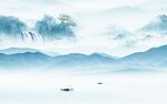 简约 高清中式山水 Tif分层