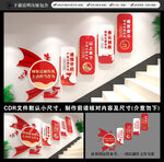 党建楼梯文化墙