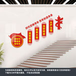 青年之家楼梯文化墙