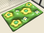 3D膨胀风花朵地垫