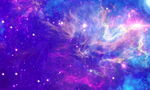 唯美梦幻星空kv银河系背景