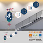 廉政展板楼梯文化墙