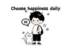 男孩与猫