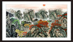 巨幅山水画 