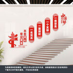 党建楼梯文化墙