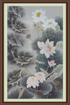 国画荷花 