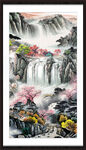 竖版山水画 