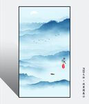国画玄关山水画