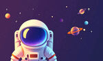 儿童星空背景墙