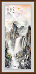 竖幅山水画