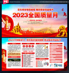 2023全国质量月展板