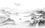 高档 现代简约山水 TiF分层