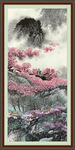 竖幅山水画
