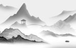 新款 轻奢灰色山水 TiF分层