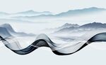抽象烟雾山水