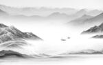 人气 高端灰色山水 tiF分层