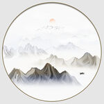 抽象山水画