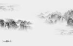 高清 灰色高档山水 TiF分层
