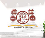 校园书吧阅览室文化墙图片