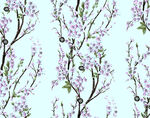 蓝底花