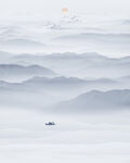 水墨玄关山水画