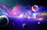 紫色星空