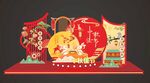 中秋节活动美陈DP