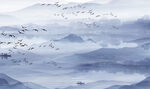 高清简约山