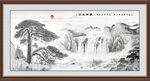 迎客松水墨画