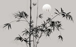 高清水墨竹子