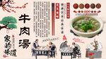 牛肉汤背景墙
