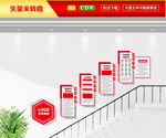 企业楼梯文化墙