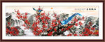 梅花国画梅花壁画 