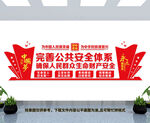 完善公共安全体系文化墙